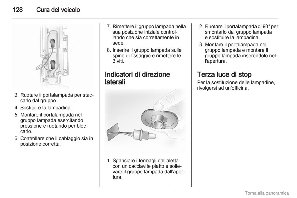 Opel Vivaro I 1 manuale del proprietario / page 129