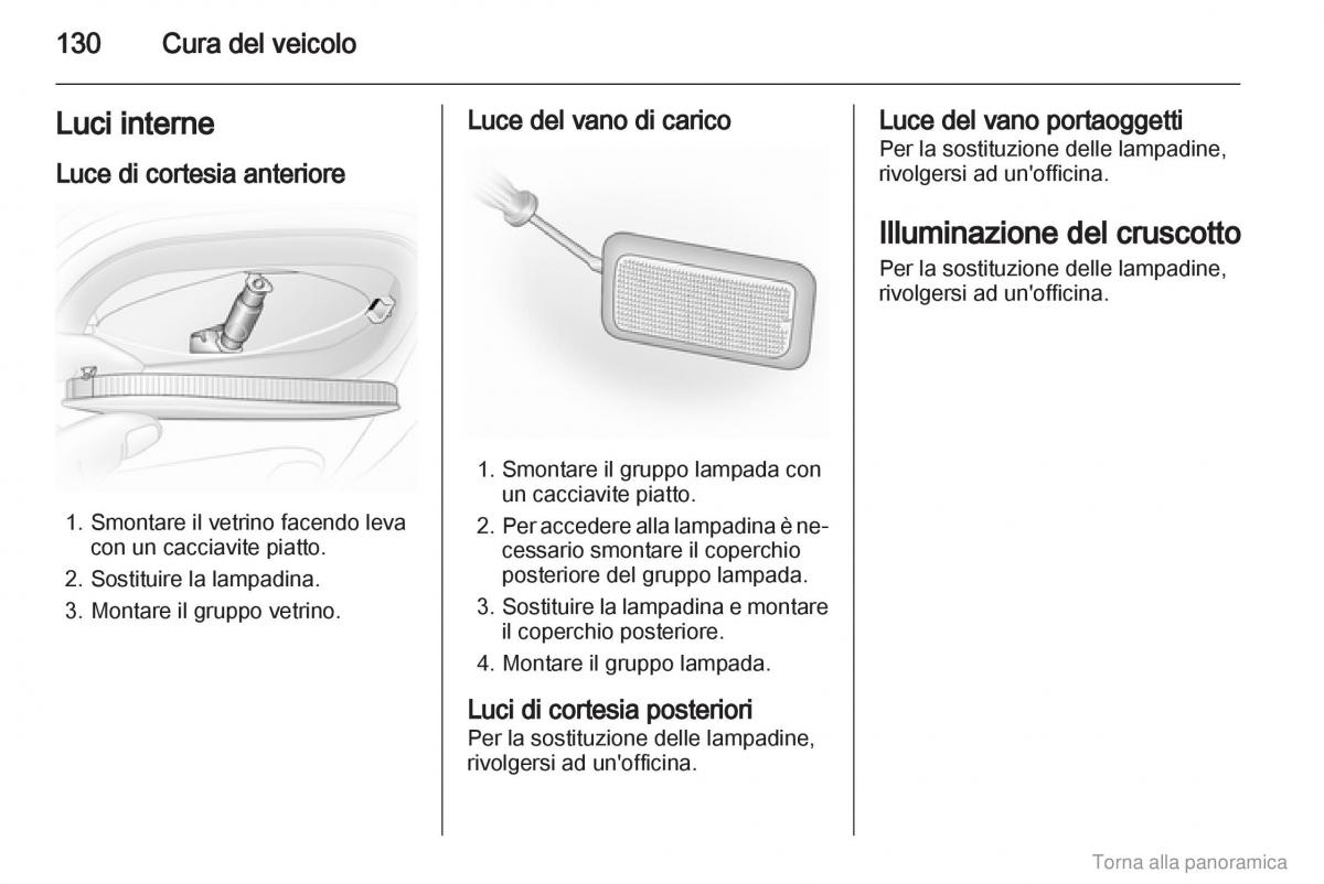 Opel Vivaro I 1 manuale del proprietario / page 131