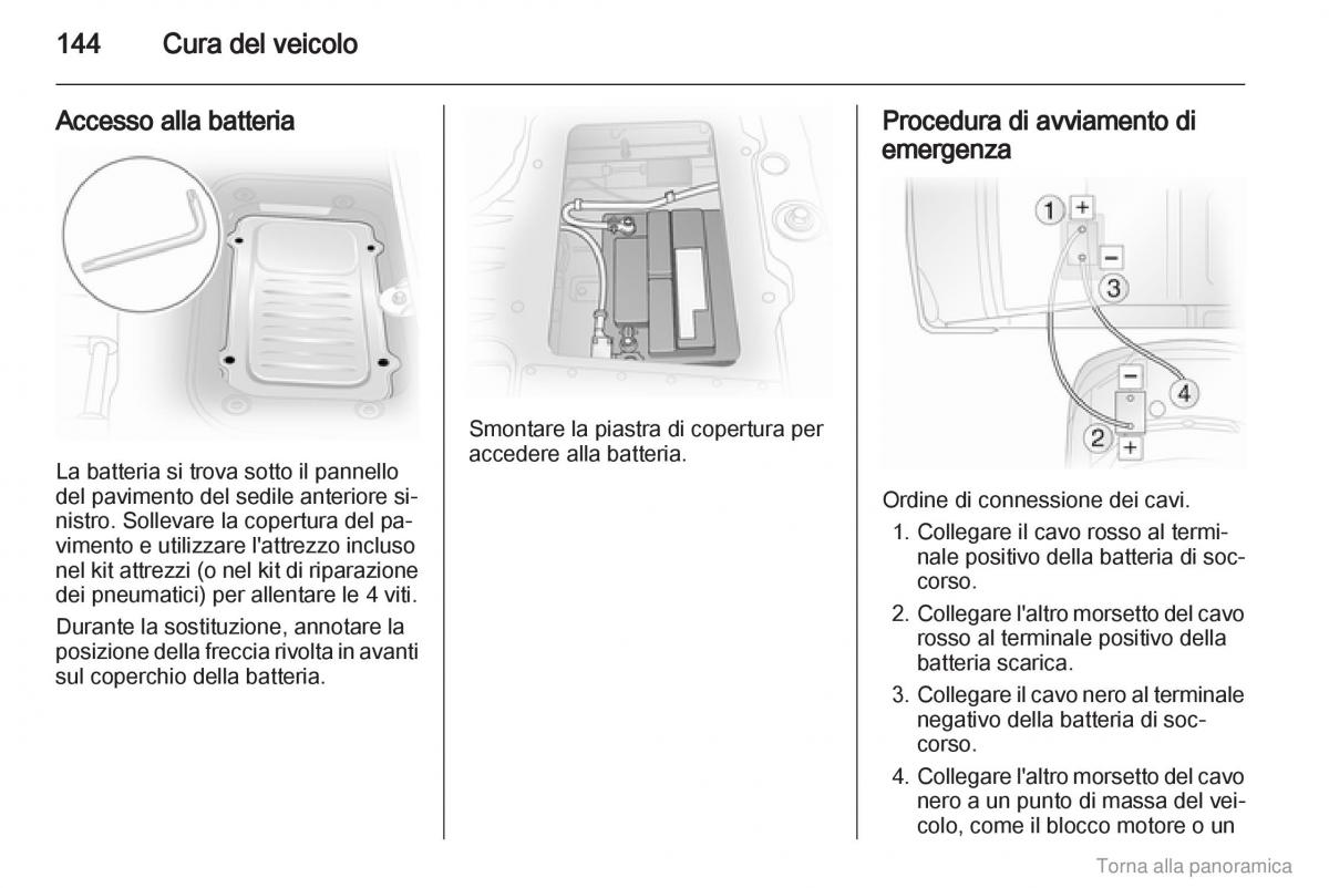 Opel Vivaro I 1 manuale del proprietario / page 145