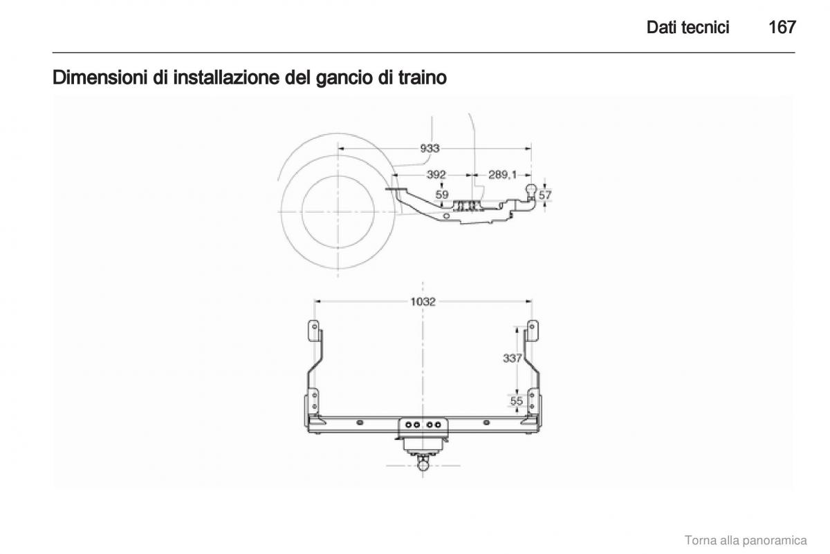 Opel Vivaro I 1 manuale del proprietario / page 168