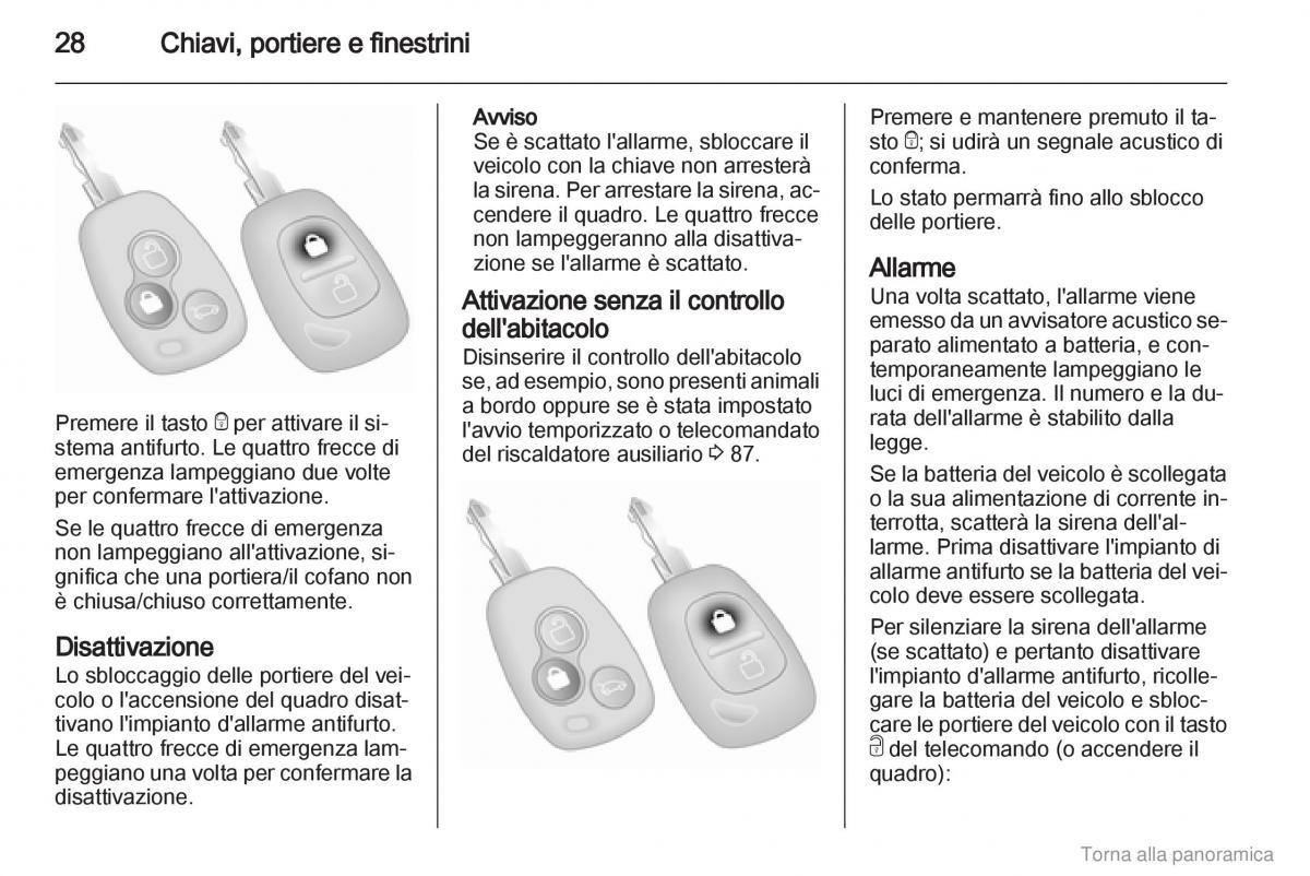 Opel Vivaro I 1 manuale del proprietario / page 29