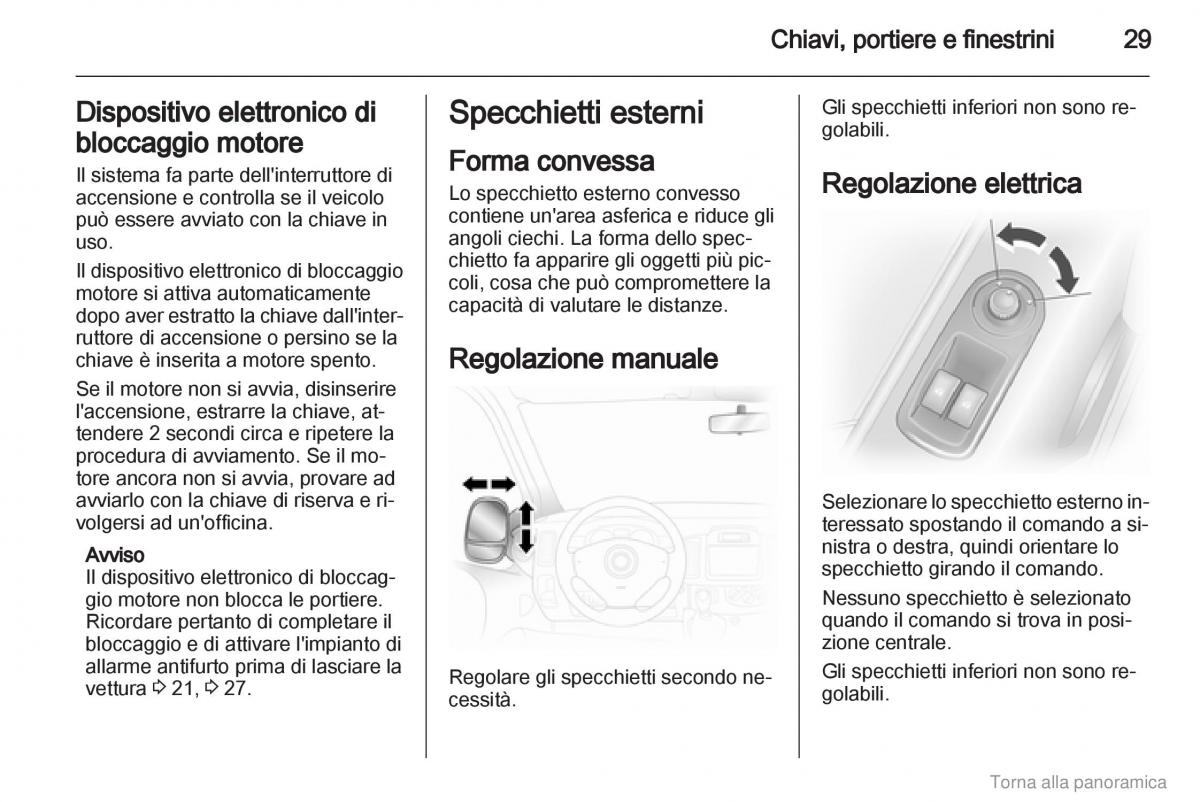 Opel Vivaro I 1 manuale del proprietario / page 30