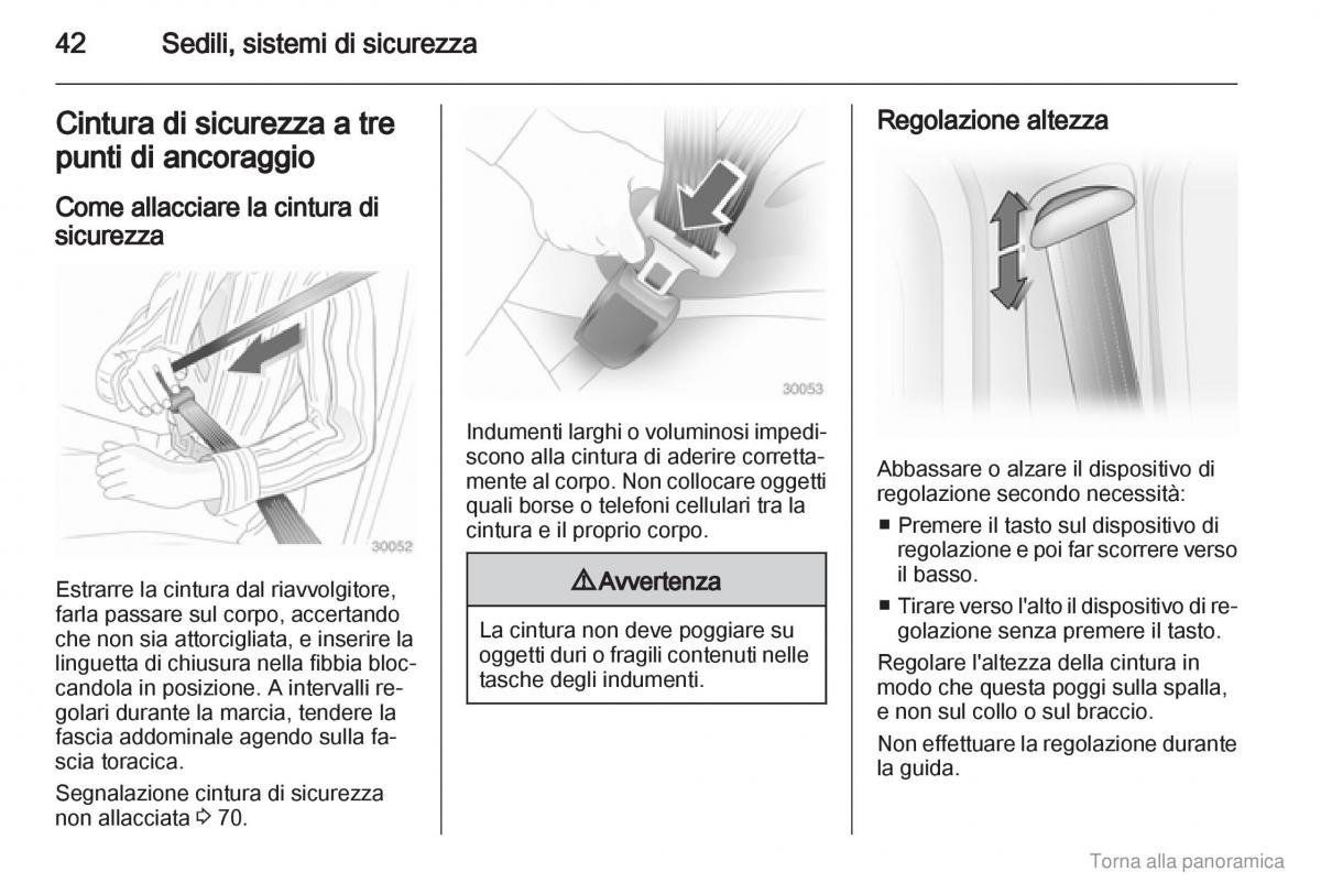 Opel Vivaro I 1 manuale del proprietario / page 43