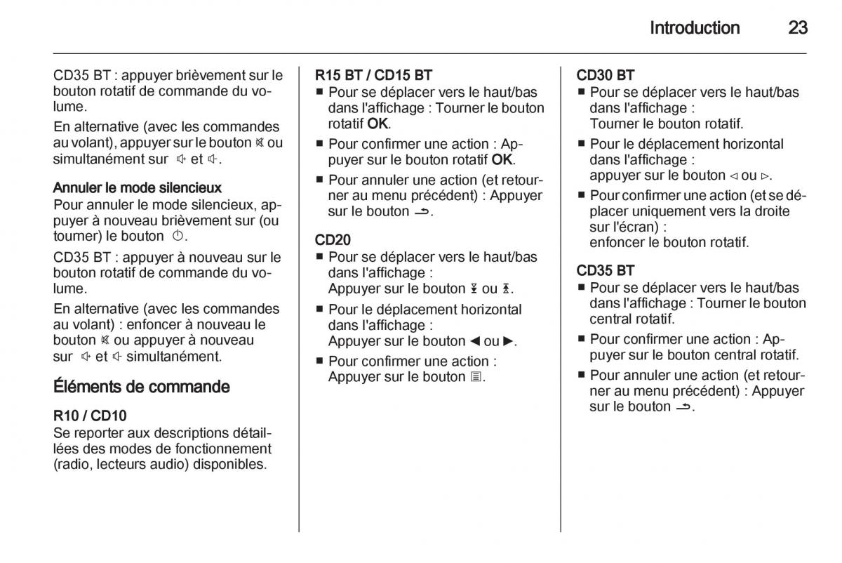 Opel Vivaro I 1 manuel du proprietaire / page 23