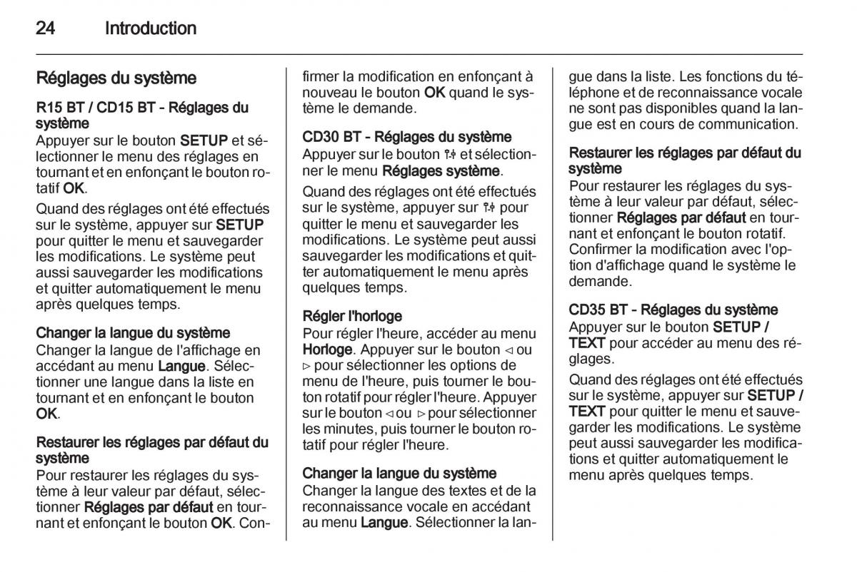 Opel Vivaro I 1 manuel du proprietaire / page 24