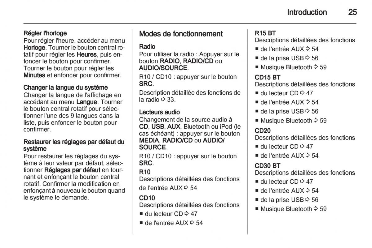 Opel Vivaro I 1 manuel du proprietaire / page 25