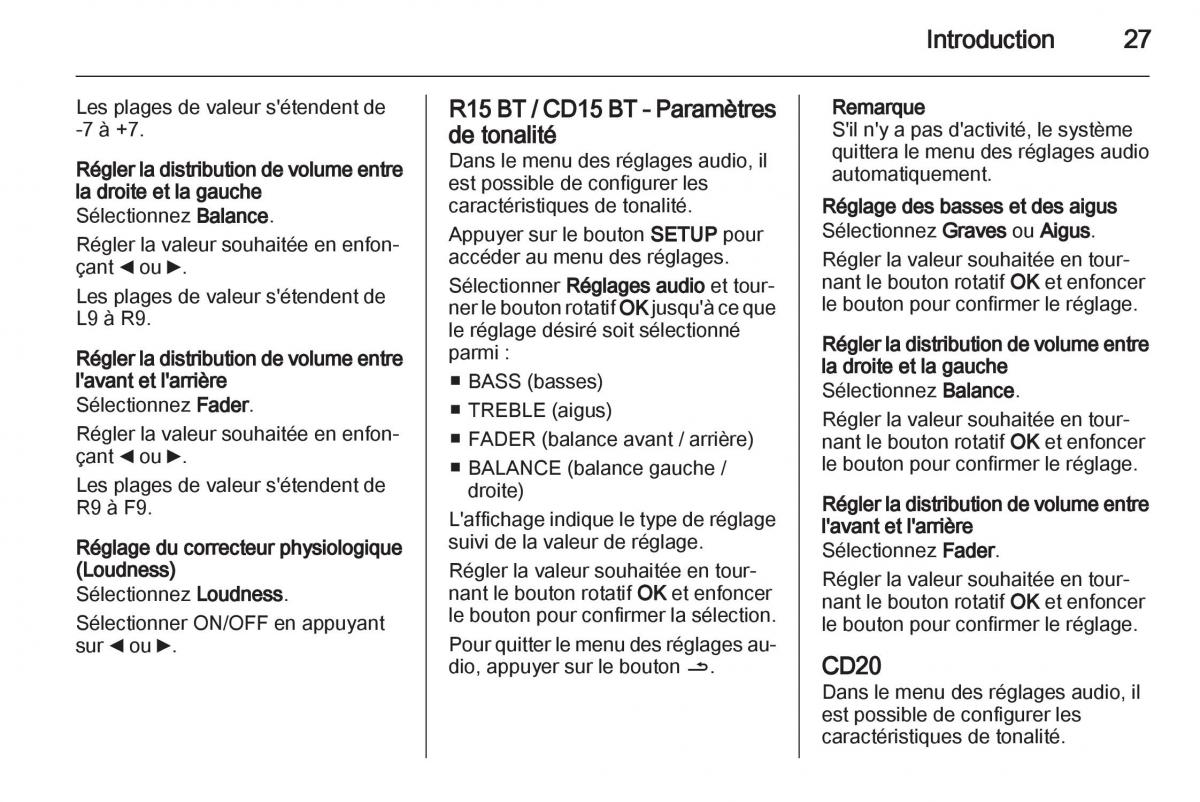 Opel Vivaro I 1 manuel du proprietaire / page 27