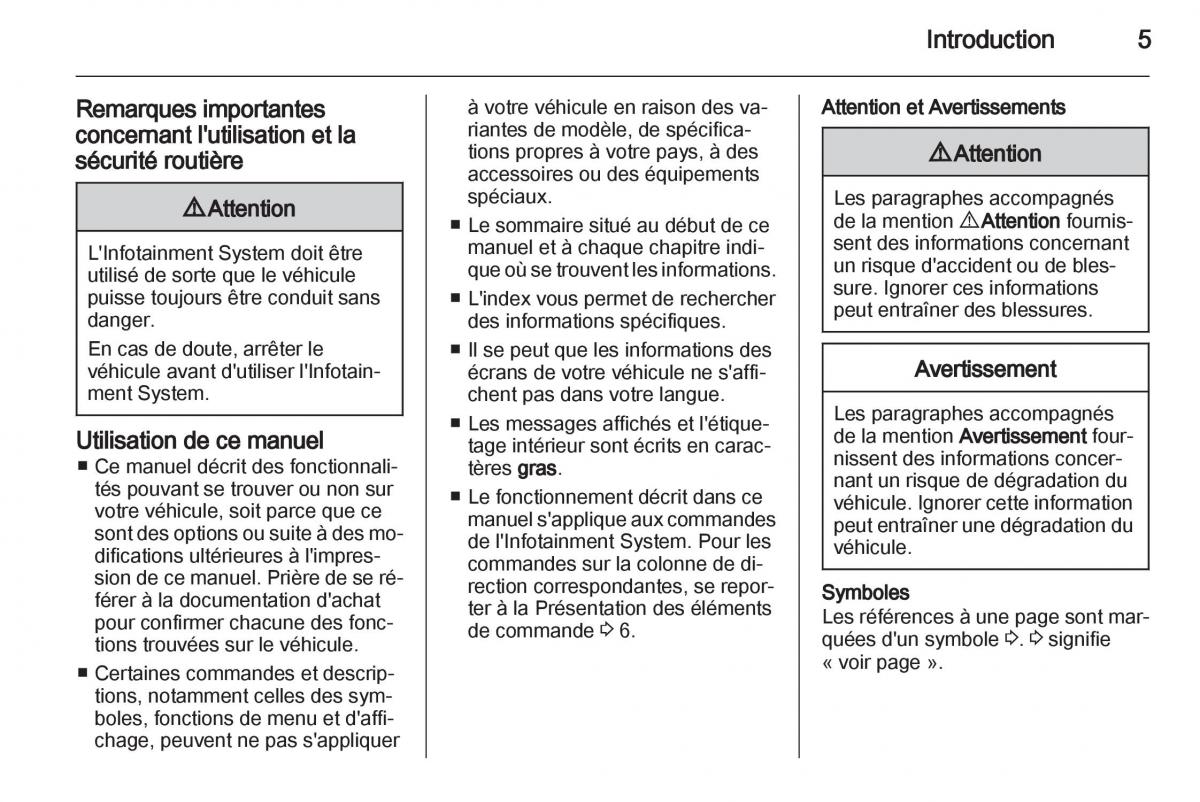 Opel Vivaro I 1 manuel du proprietaire / page 5