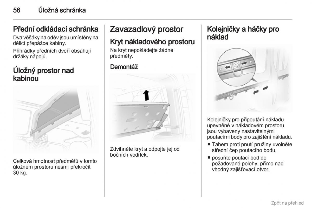 Opel Vivaro I 1 navod k obsludze / page 57