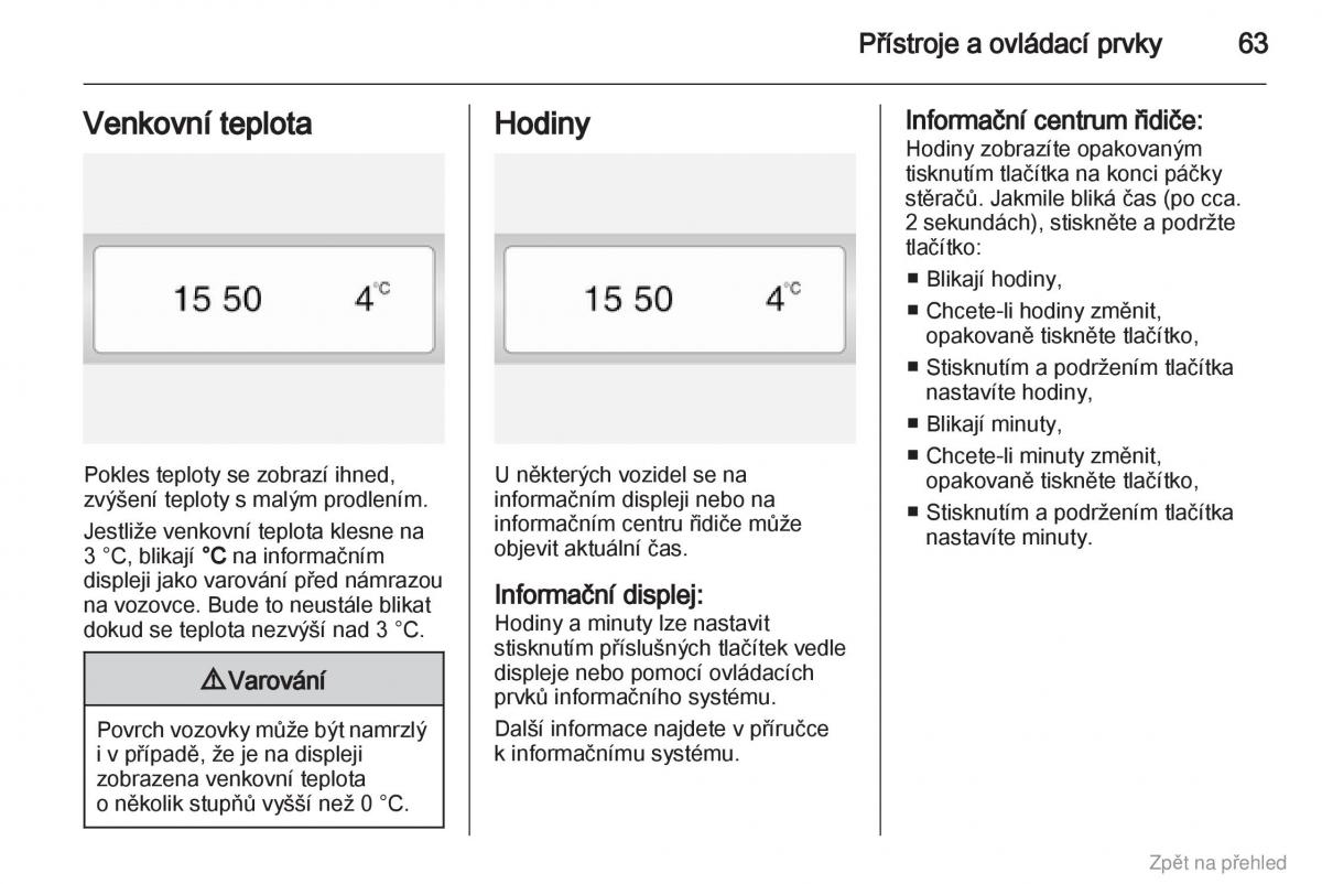 Opel Vivaro I 1 navod k obsludze / page 64