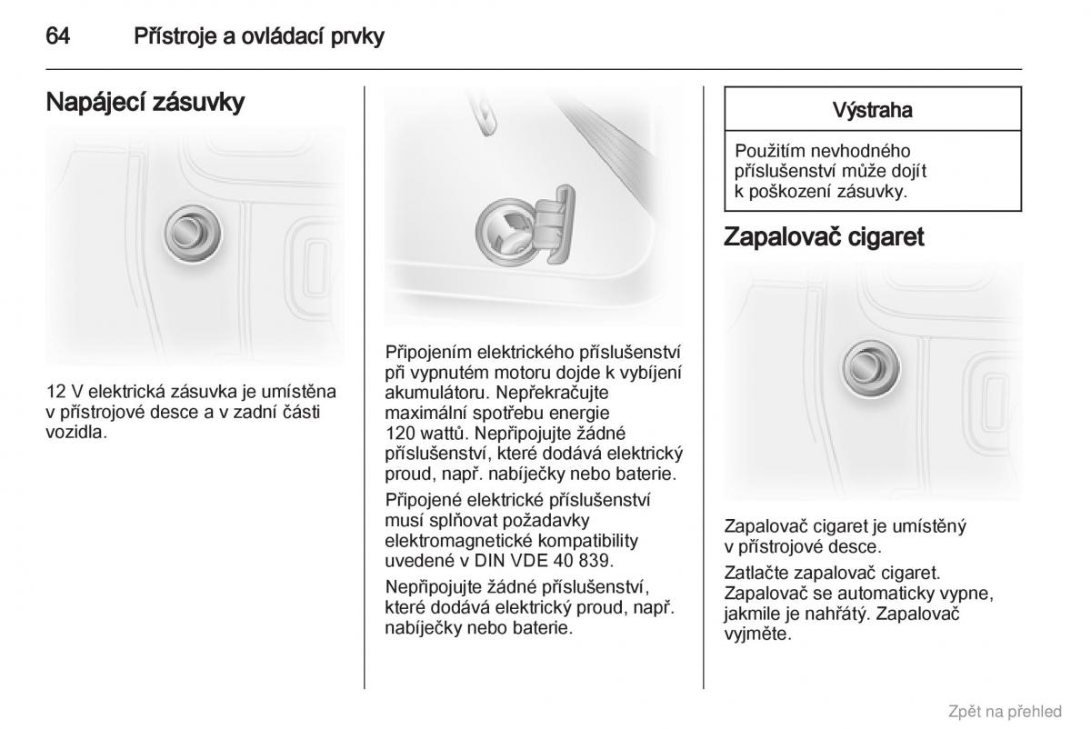 Opel Vivaro I 1 navod k obsludze / page 65