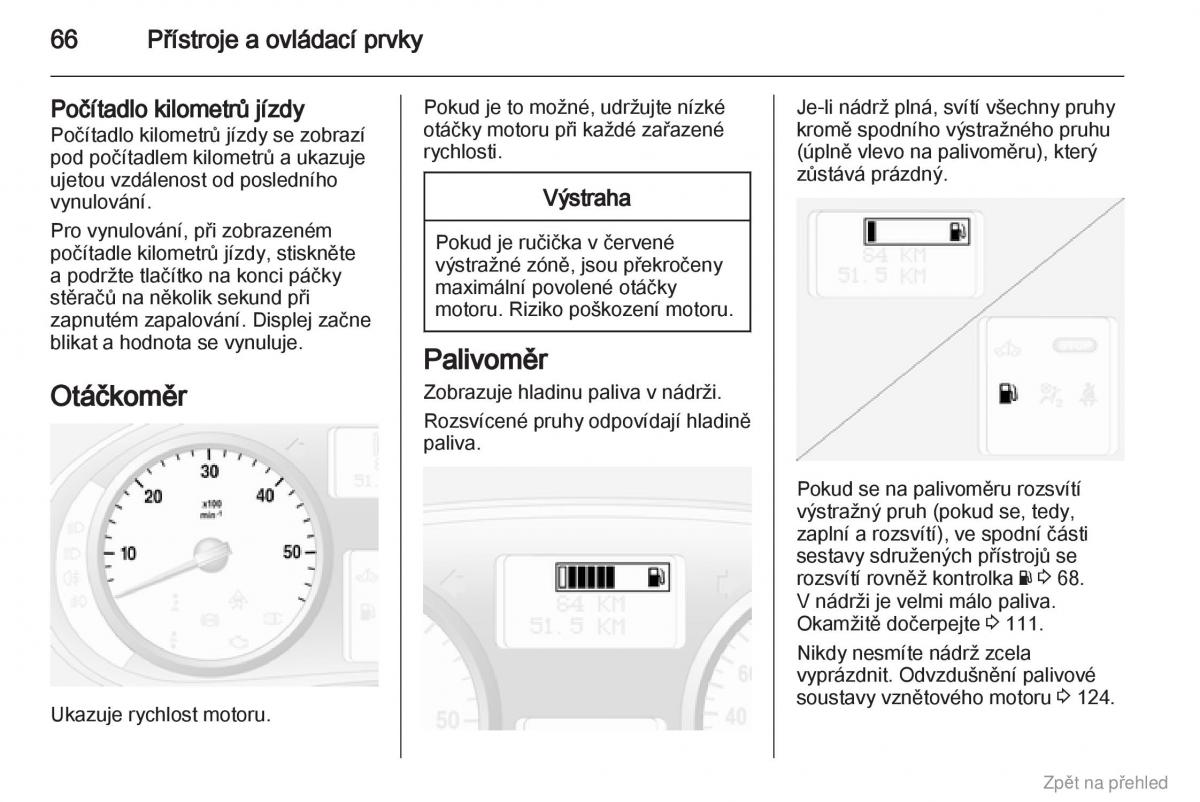 Opel Vivaro I 1 navod k obsludze / page 67