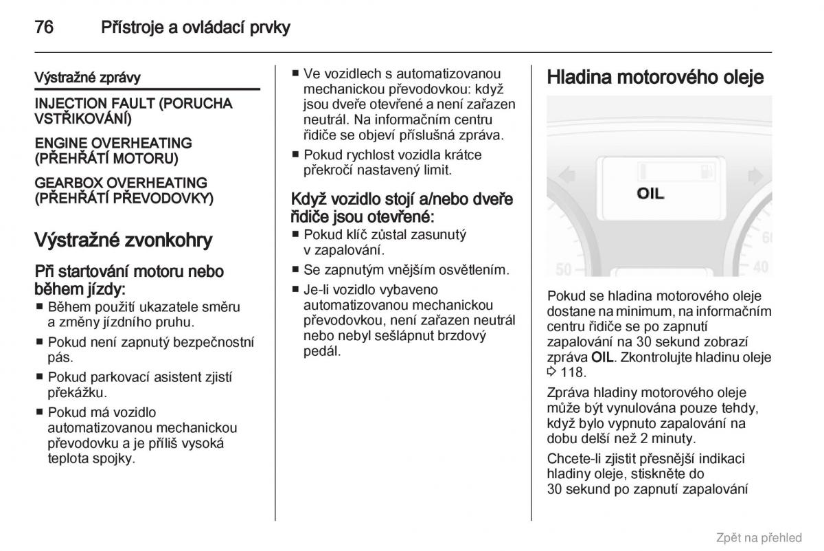 Opel Vivaro I 1 navod k obsludze / page 77