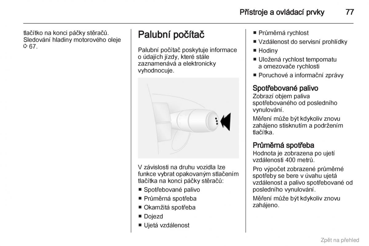 Opel Vivaro I 1 navod k obsludze / page 78