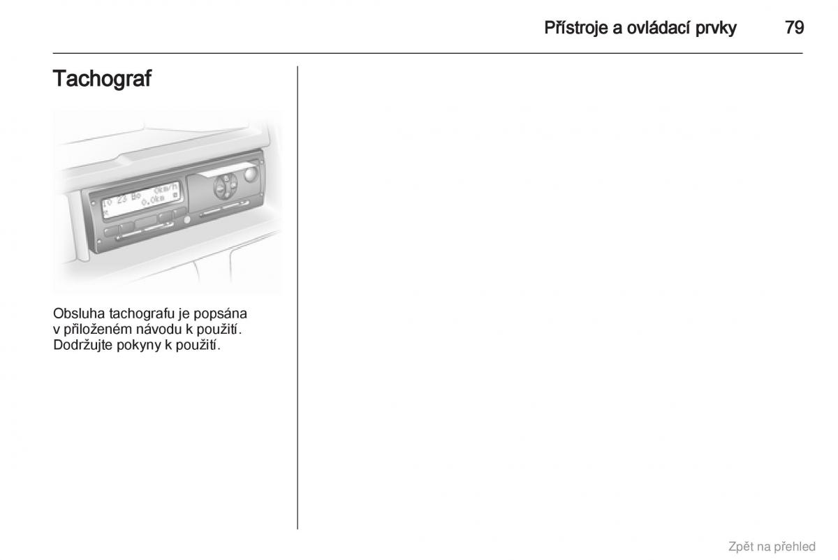 Opel Vivaro I 1 navod k obsludze / page 80