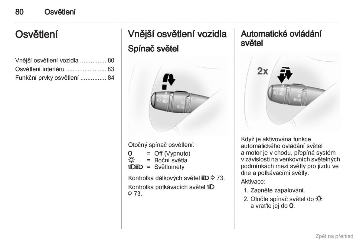 Opel Vivaro I 1 navod k obsludze / page 81