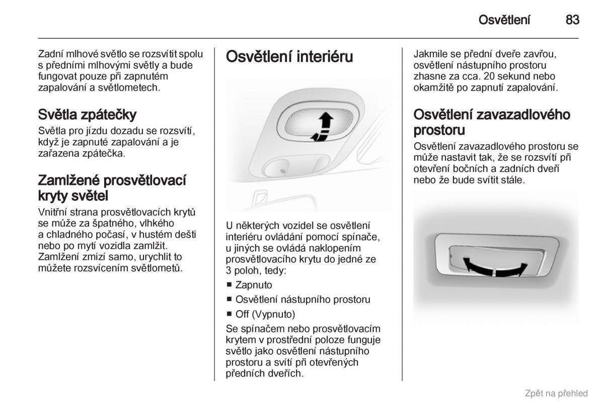 Opel Vivaro I 1 navod k obsludze / page 84