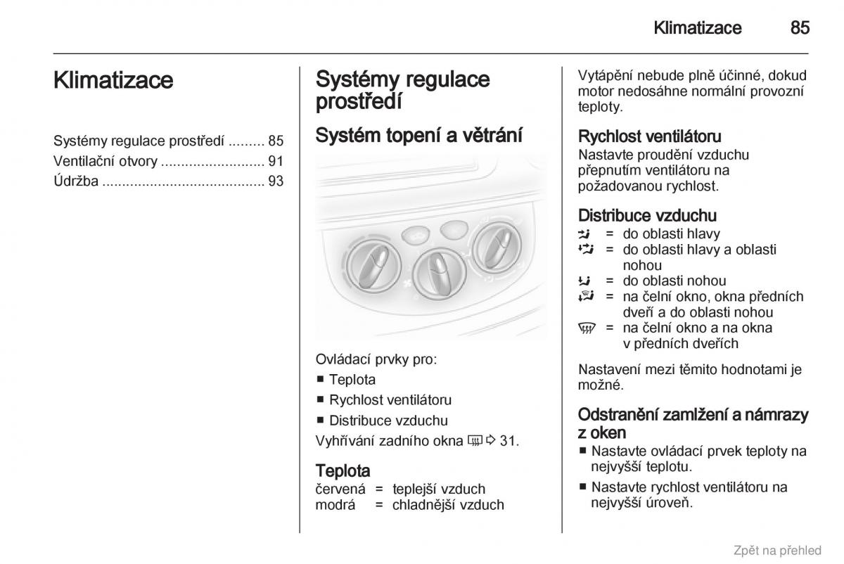 Opel Vivaro I 1 navod k obsludze / page 86