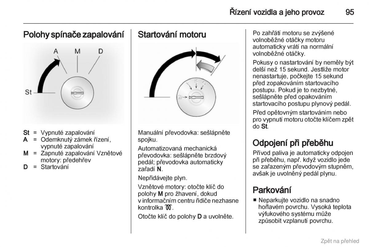 Opel Vivaro I 1 navod k obsludze / page 96