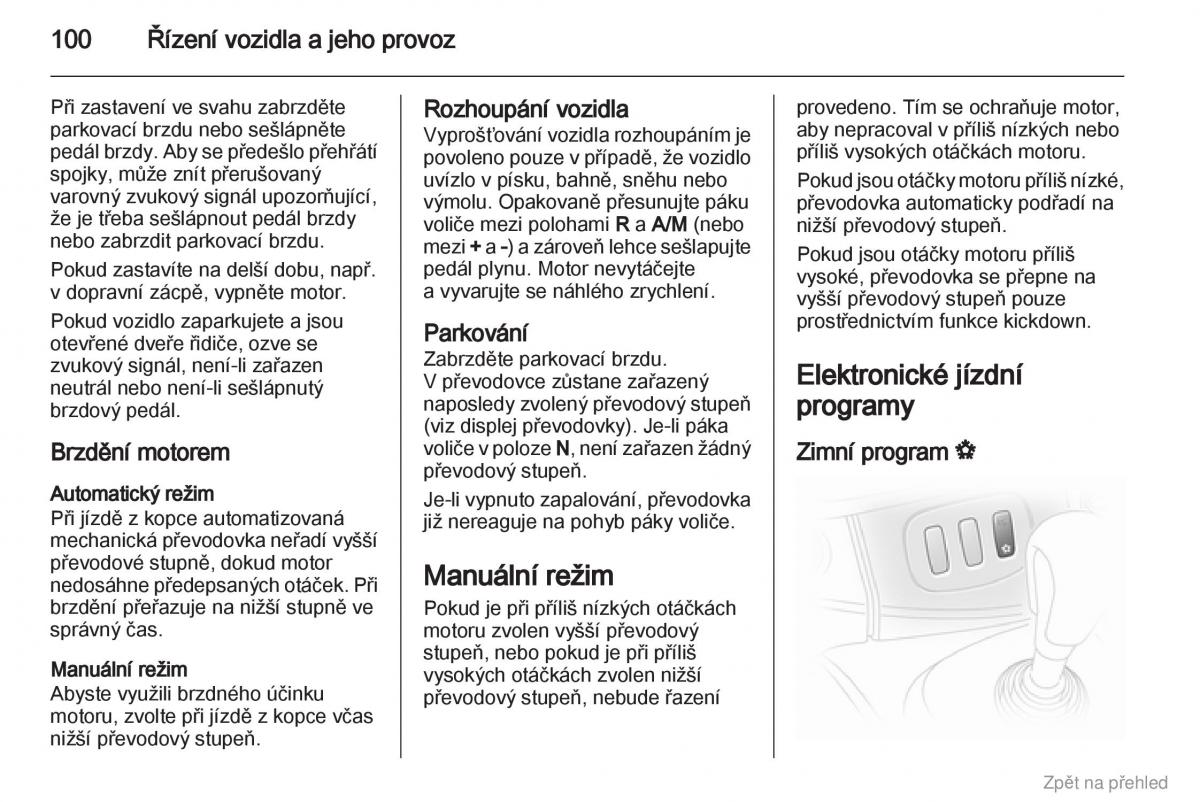 Opel Vivaro I 1 navod k obsludze / page 101