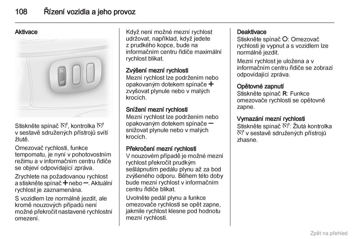 Opel Vivaro I 1 navod k obsludze / page 109