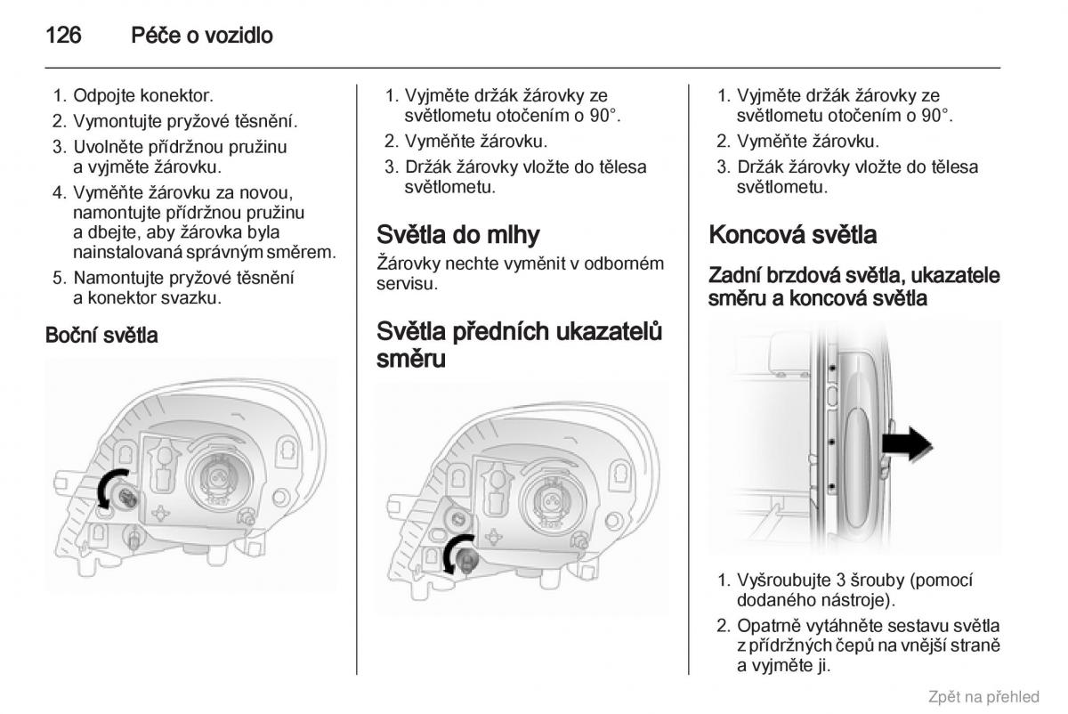 Opel Vivaro I 1 navod k obsludze / page 127