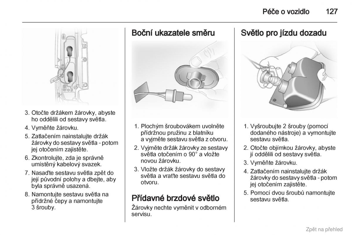 Opel Vivaro I 1 navod k obsludze / page 128