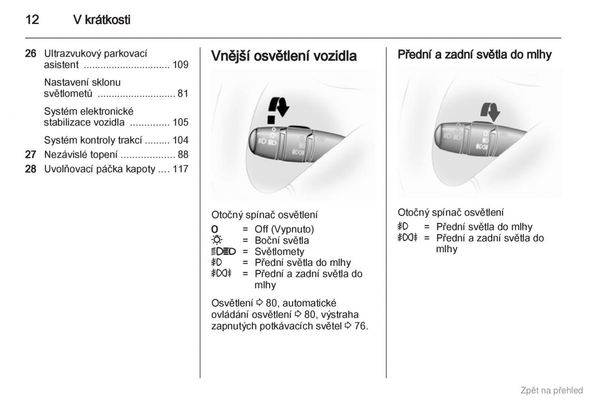 Opel Vivaro I 1 navod k obsludze / page 13