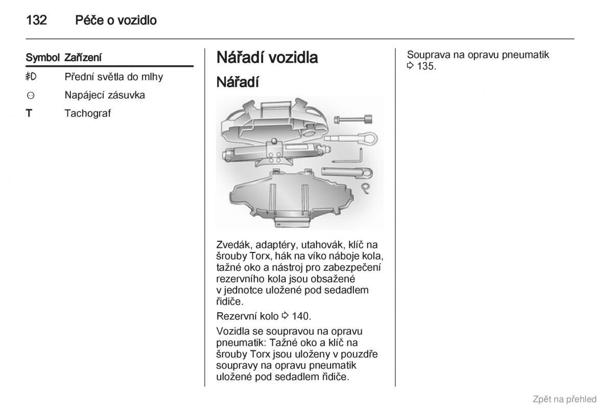 Opel Vivaro I 1 navod k obsludze / page 133