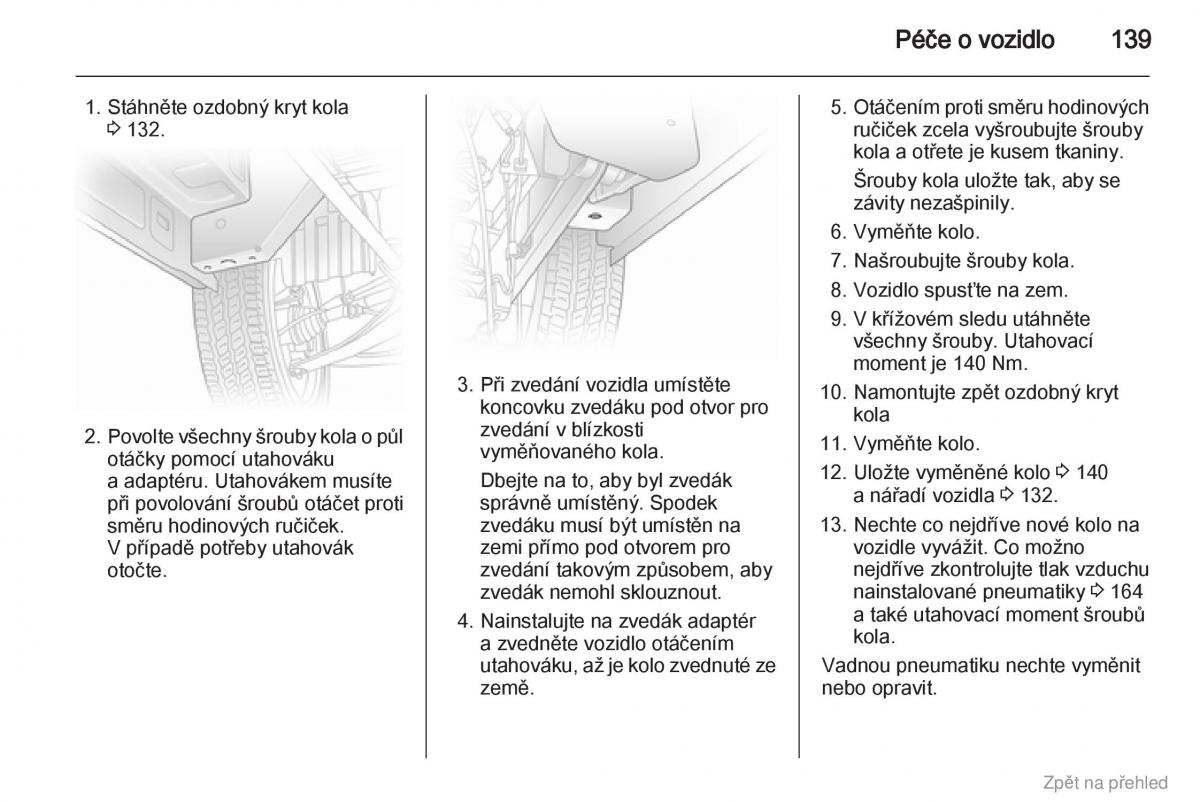 Opel Vivaro I 1 navod k obsludze / page 140