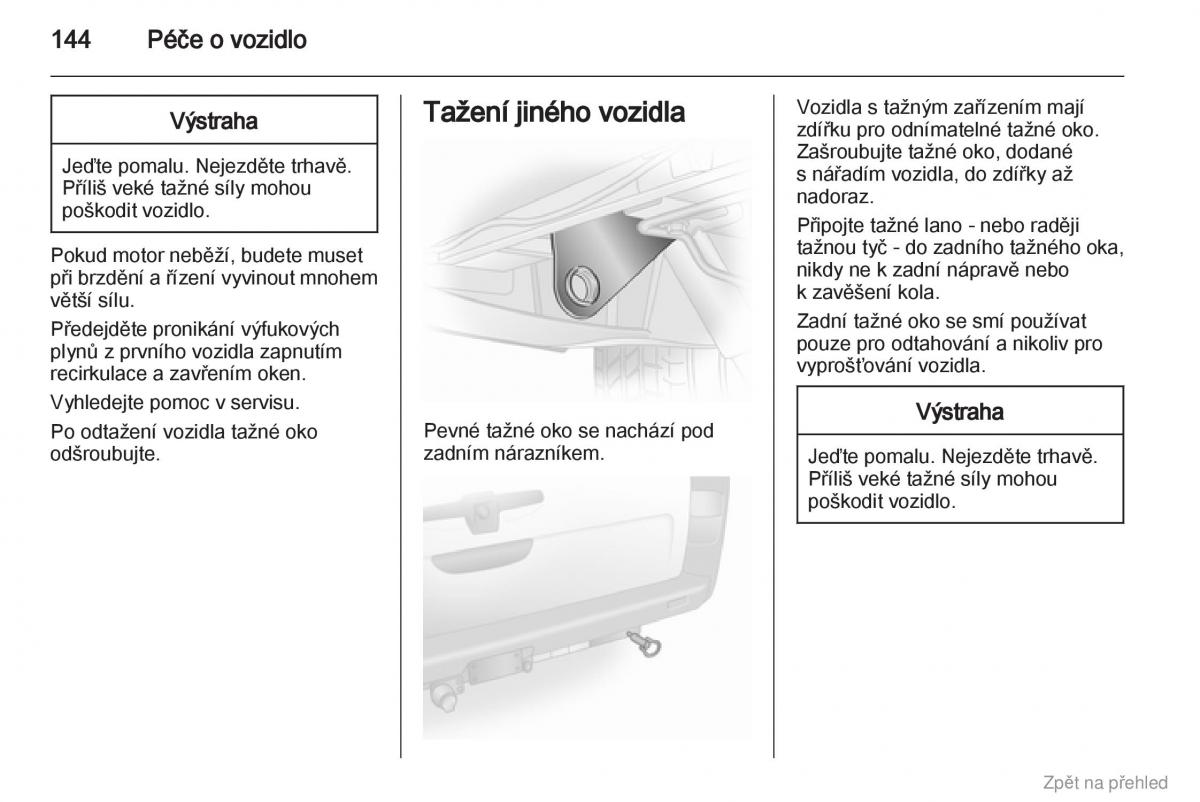 Opel Vivaro I 1 navod k obsludze / page 145