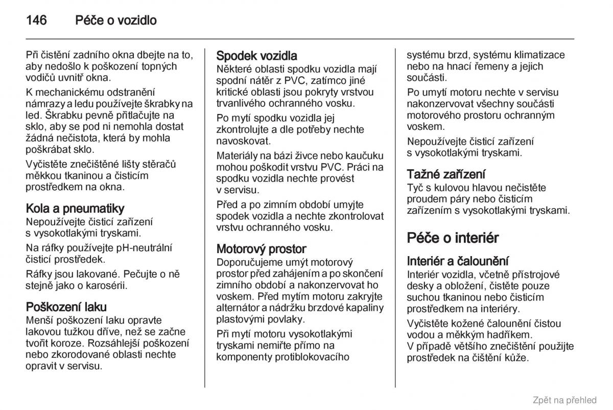 Opel Vivaro I 1 navod k obsludze / page 147