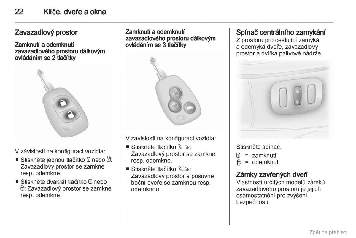 Opel Vivaro I 1 navod k obsludze / page 23