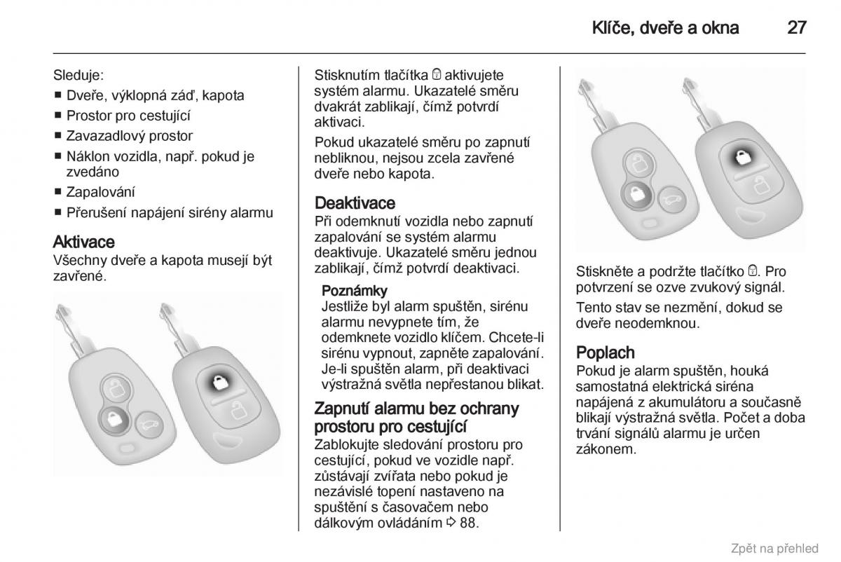 Opel Vivaro I 1 navod k obsludze / page 28