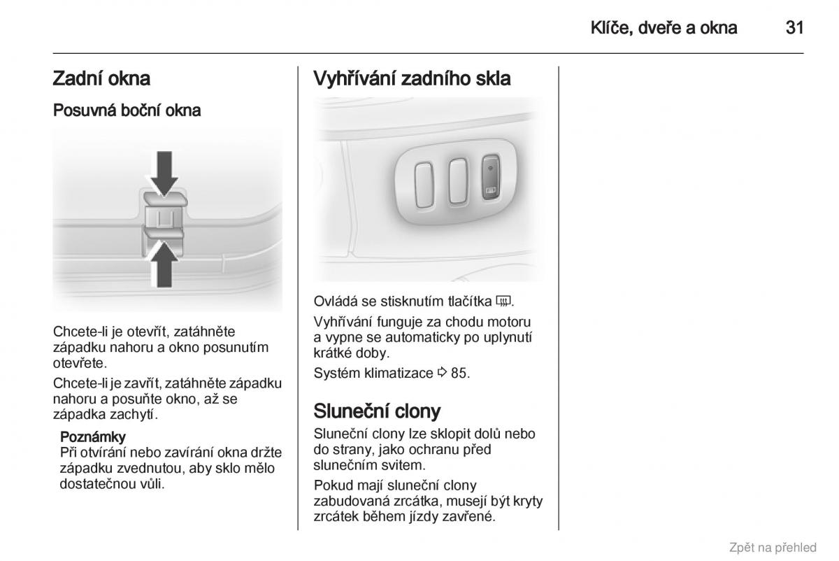 Opel Vivaro I 1 navod k obsludze / page 32