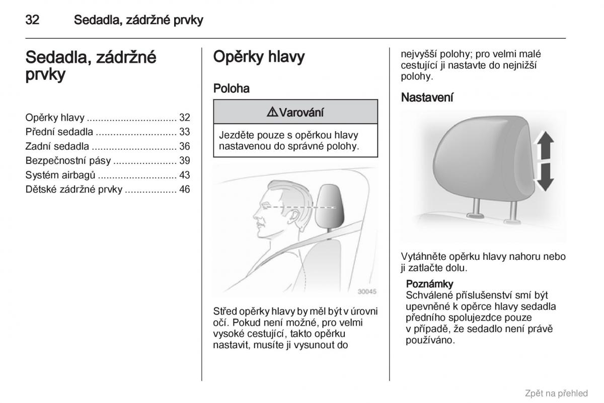 Opel Vivaro I 1 navod k obsludze / page 33