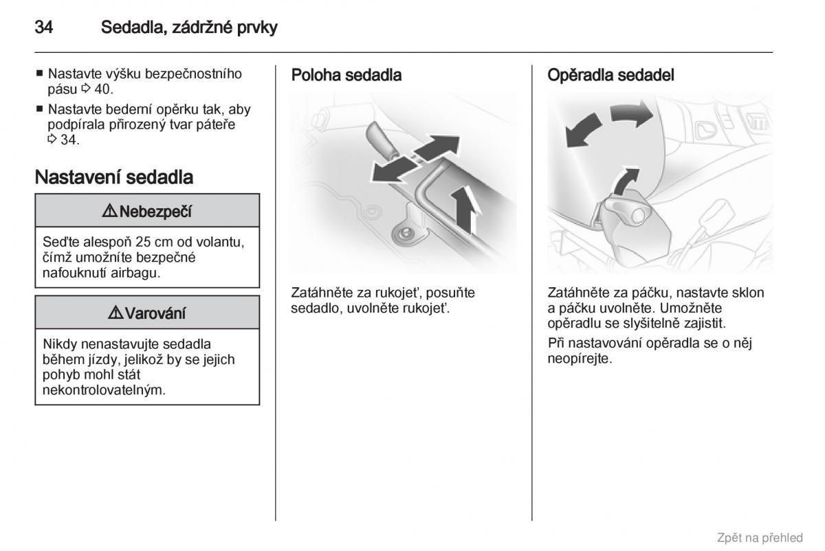 Opel Vivaro I 1 navod k obsludze / page 35