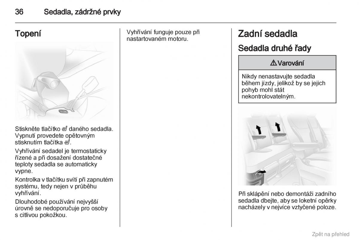 Opel Vivaro I 1 navod k obsludze / page 37