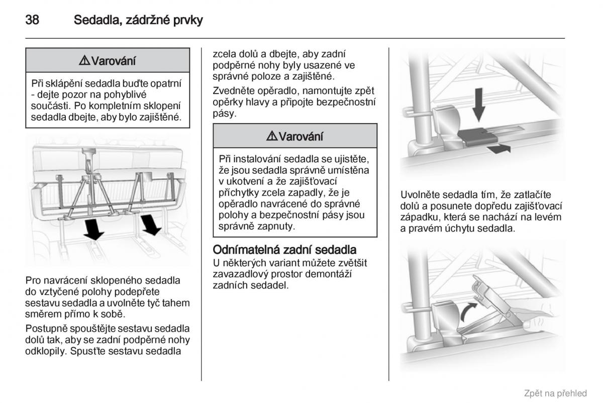 Opel Vivaro I 1 navod k obsludze / page 39