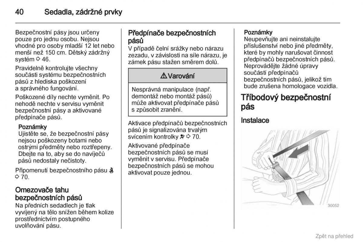 Opel Vivaro I 1 navod k obsludze / page 41