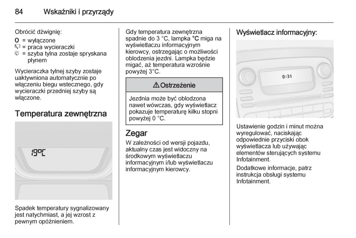 Opel Vivaro II 2 instrukcja obslugi / page 86