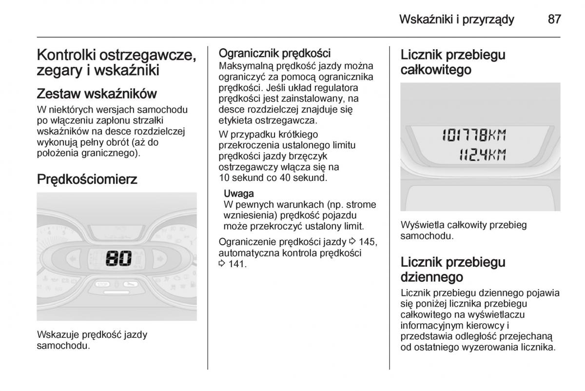 Opel Vivaro II 2 instrukcja obslugi / page 89