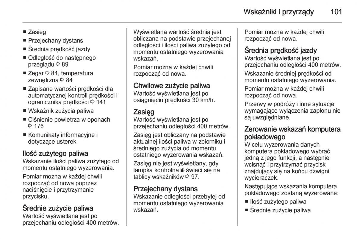 Opel Vivaro II 2 instrukcja obslugi / page 103