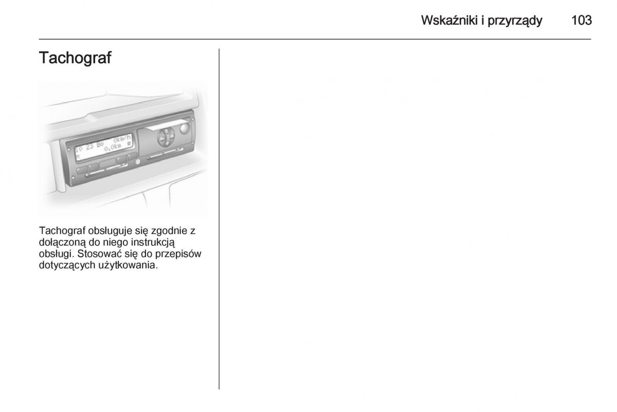 Opel Vivaro II 2 instrukcja obslugi / page 105