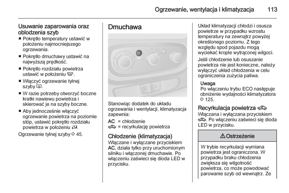 Opel Vivaro II 2 instrukcja obslugi / page 115