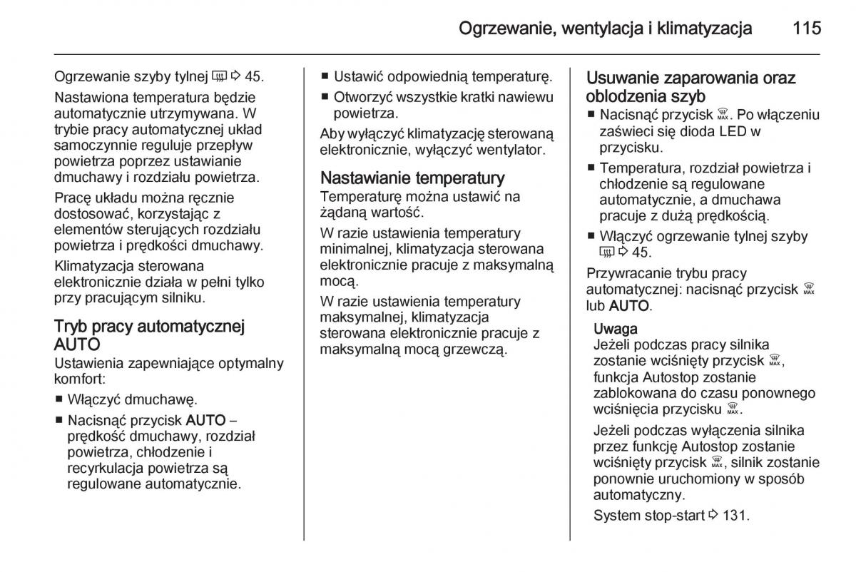 Opel Vivaro II 2 instrukcja obslugi / page 117