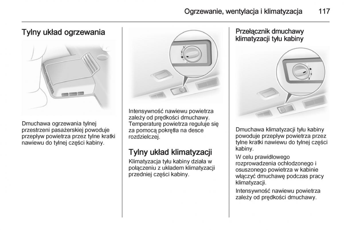 Opel Vivaro II 2 instrukcja obslugi / page 119