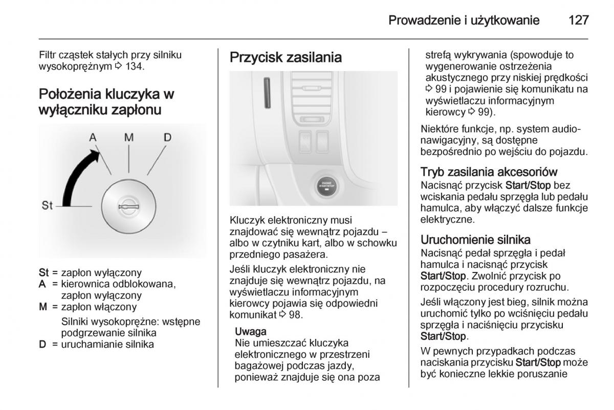 Opel Vivaro II 2 instrukcja obslugi / page 129