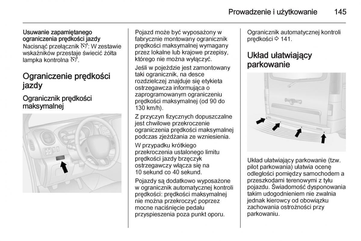 Opel Vivaro II 2 instrukcja obslugi / page 147