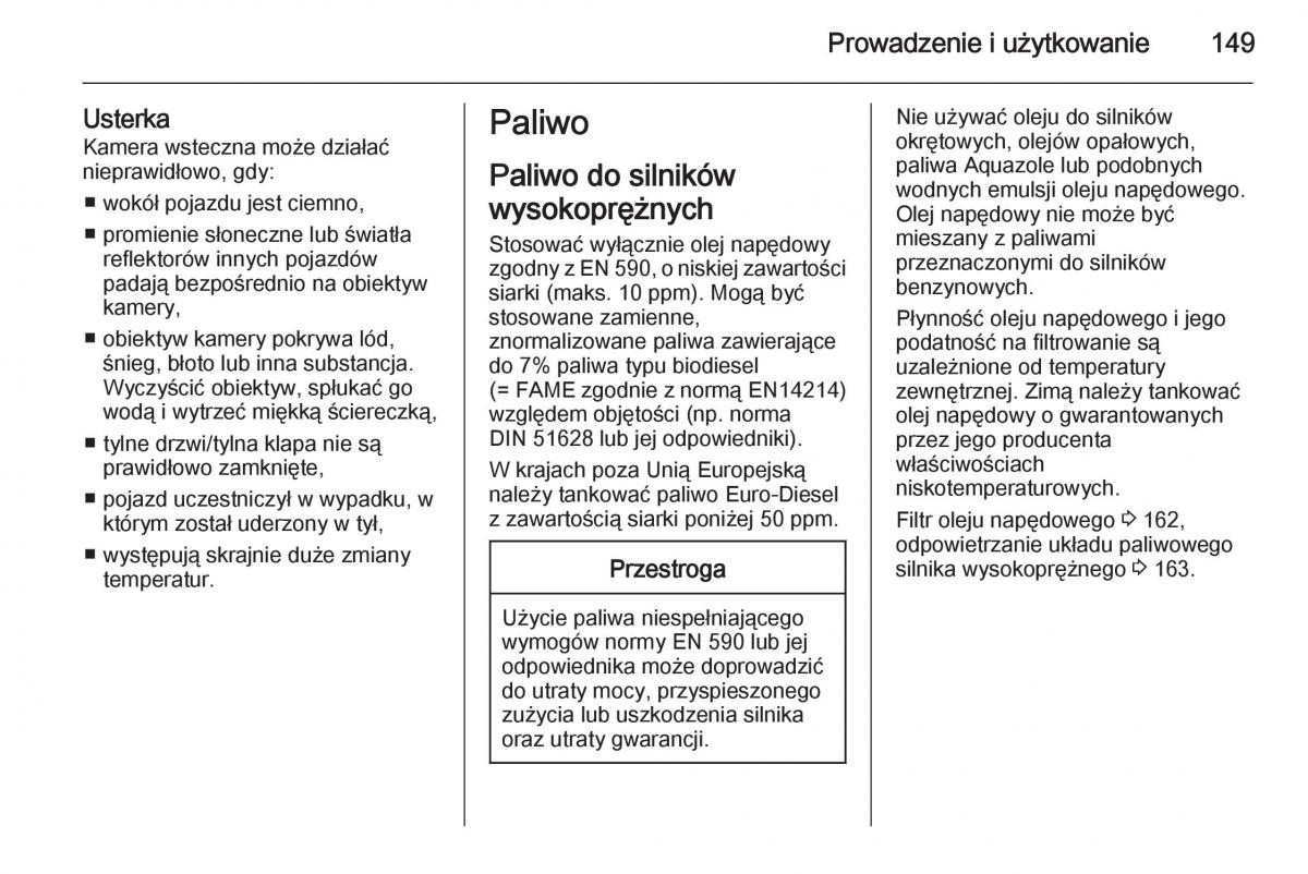 Opel Vivaro II 2 instrukcja obslugi / page 151